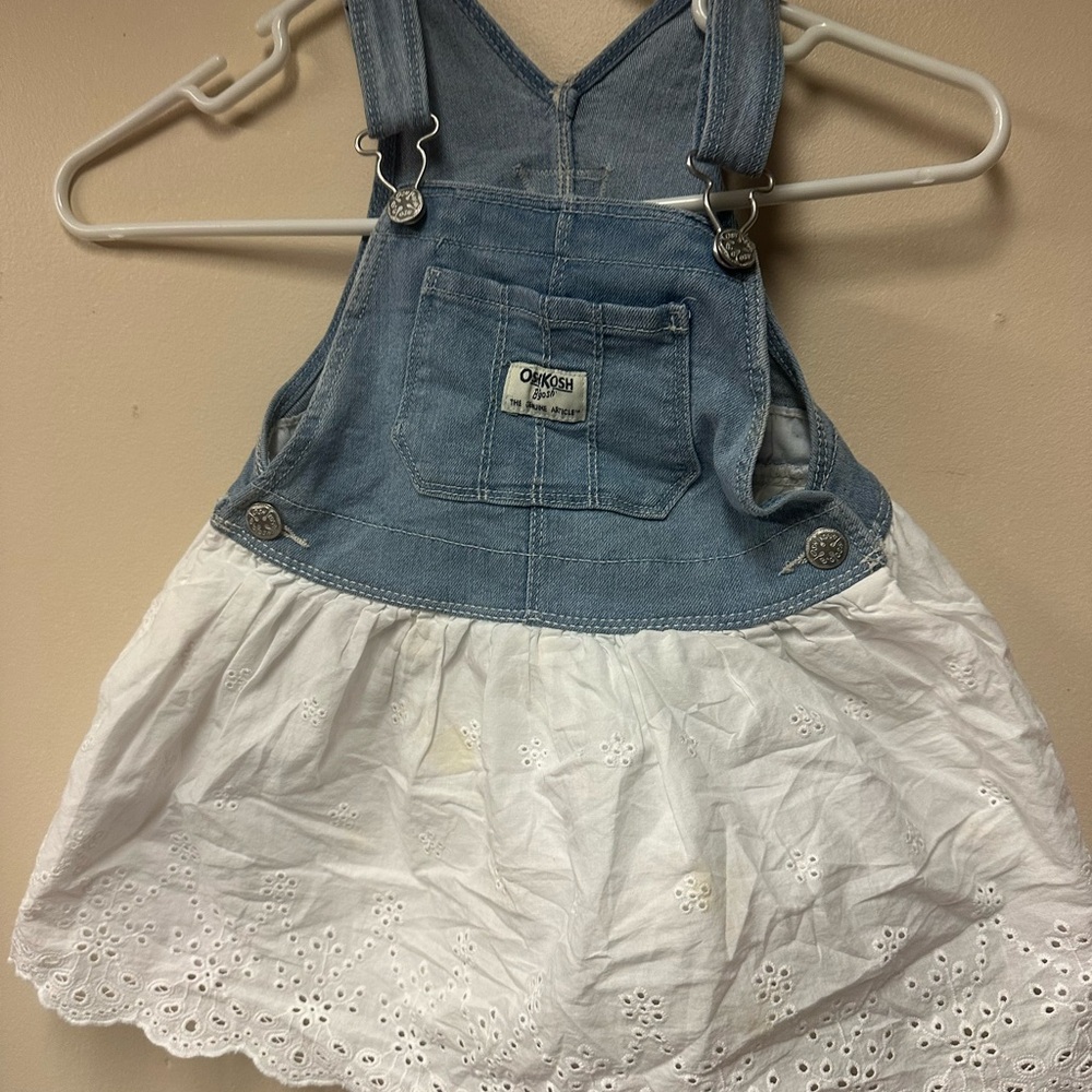OshKosh B'gosh‎ Denim and Eyelet Overalls